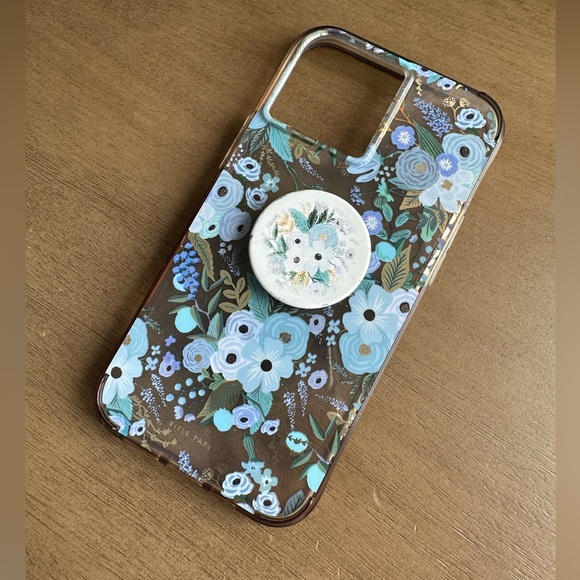 Rifle Paper Co. Accessories - Rifle Paper Co. iPhone 13 Pro Max Floral Case with matching pop socket